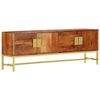 vidaXL Tv-meubel 140x30x50 cm massief acaciahout
