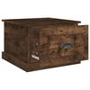 vidaXL Salontafel 50x50x35 cm bewerkt hout gerookt eikenkleurig