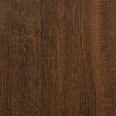 vidaXL Salontafel 107x107x40 cm bewerkt hout bruineikenkleurig