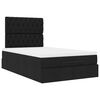 vidaXL Ottoman bed met matras en LED's 120x200cm stof zwart