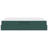 vidaXL Opbergbed met matras Donkergroen 140 x 190 cm Fluweel