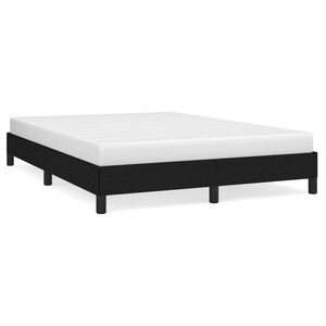 vidaXL Bedframe zonder matras stof zwart 140x190 cm