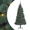 vidaXL Kunst Kerstboom met Verlichting en Bal Set Groen 180 cm PET