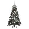 vidaXL Kunstkerstboom met 150 LED Groen 150 cm PVC en Plastic en Staal