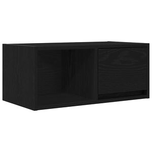 vidaXL TV-meubel 60x31x25,5 cm spaanplaat zwart eikenkleurig