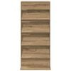 vidaXL Tijdschrift Rek Artisan Eiken 70 x 41 x 156 cm Bewerkt hout