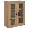 vidaXL Hoge kast Artisan Eiken 69,5 x 34 x 90 cm Bewerkt hout