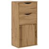vidaXL Bijzetkast met lades ODDA 40x24x79 cm massief grenenhout