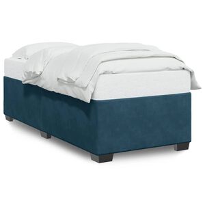 vidaXL Bedframe fluweel blauw 90x190 cm
