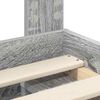vidaXL Bedframe Grijs Sonoma 100 x 200 cm Massief grenenhout