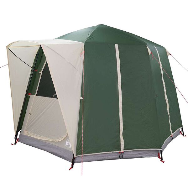 vidaXL Huisje Tent met dak met opslag Groen en Wit 320 x 320 x 203 cm