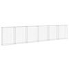 vidaXL Schanskorfmuur met deksels 300x30x100 cm gegalvaniseerd staal