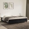 vidaXL Boxspring met matras fluweel zwart 200x200 cm