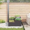 vidaXL Tuin Bloempot Zwart 80 x 80 x 48 cm Staal