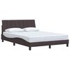 vidaXL Bedframe zonder matras "Hanko" 120x200 cm stof donkerbruin