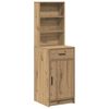 vidaXL Hoge kast met lade Artisan Eiken 41 x 40 x 135 cm Bewerkt hout