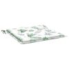 vidaXL Stoelkussens 4 st bladpatroon 40x40x4 cm stof
