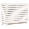 vidaXL Wasmand 88,5x44x76 cm massief grenenhout wit