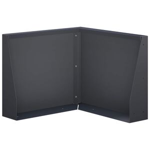 vidaXL Keerwand 50 x 50 x 30 cm Staal Antraciet