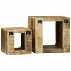vidaXL TV Meubel 2 pcs Bruin 36 x 30 x 36 cm Massief ruw mangohout
