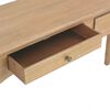 vidaXL Wandtafel met 2 lades 110x35x76 cm bewerkt hout