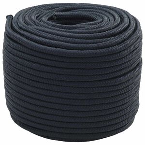 vidaXL Boottouw 0.6 mm 500 m Koninklijk Blauw Polyester