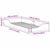 vidaXL Bedframe Wit 100 x 220 cm Massief grenenhout