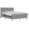 vidaXL Bedframe 140 x 200 cm Lichtgrijs