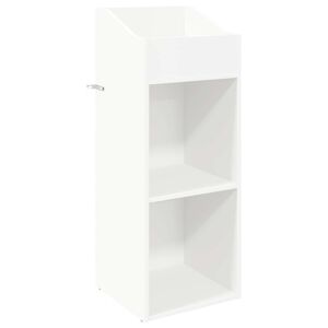vidaXL Platenkast Wit 36 x 36 x 95,5 cm Bewerkt hout