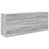 vidaXL Badkamerwandkast 100x25x40 cm bewerkt hout grijs sonoma eiken