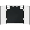 vidaXL Dartbord Kabinet DELFT Zwart 52,5 x 10,5 x 53,5 cm Bewerkt hout