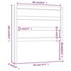 vidaXL Hoofdbord 95x4x100 cm massief grenenhout