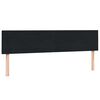 vidaXL Boxspring met matrassen fluweel zwart 200x210 cm