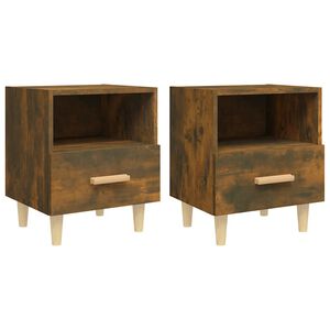 vidaXL Nachtkastjes 2 st 40x35x47 cm gerookt eikenkleurig