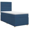 vidaXL Boxspringbed met matras met hoofdeinde Blauw 80 x 200 cm Stof