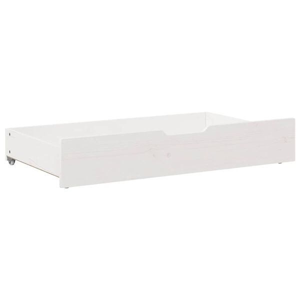 vidaXL Bedlades 2 st 95x55x17 cm massief grenenhout