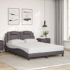 vidaXL Bedframe "Viana" zonder matras kunstleer grijs 120x200 cm