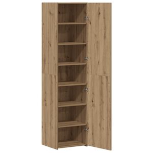 vidaXL Hoge kast Artisan Eiken 45 x 42,5 x 185 cm