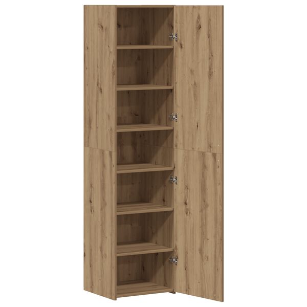 vidaXL Hoge kast Artisan Eiken 45 x 42,5 x 185 cm