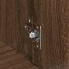 vidaXL Dressoir 88x30x70 cm bewerkt hout bruin eikenkleur