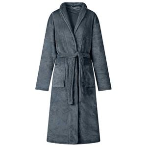 vidaXL Badjas zonder Kap Marineblauw s Flanel
