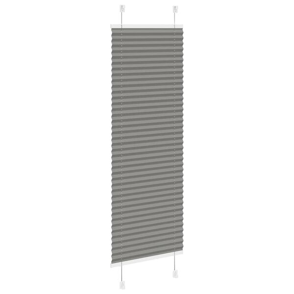 vidaXL Pliss&eacute; rolgordijn 45x100 cm stofbreedte 44,4 cm antraciet