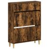 vidaXL Schoenenkast DELFT 78 x 24 x 103 cm Bewerkt hout Gerookt eiken