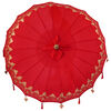 vidaXL Balinese parasol met basis Rood 185 x 185 x 260 cm