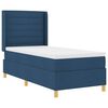 vidaXL Boxspringbed met matras met hoofdeinde Blauw 90 x 190 cm Stof