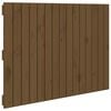 vidaXL Wandhoofdbord 95,5x3x60 cm massief grenenhout honingbruin