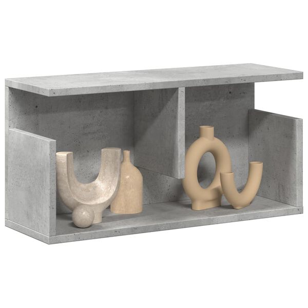 vidaXL Wandkast 60x20x30 cm bewerkt hout betongrijs