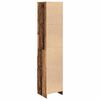 vidaXL Hoge kast 37,5x35x180 cm bewerkt hout oud houtkleurig
