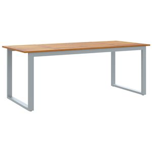 vidaXL Tuintafel met U-vormige poten 200x90x75 cm massief acaciahout