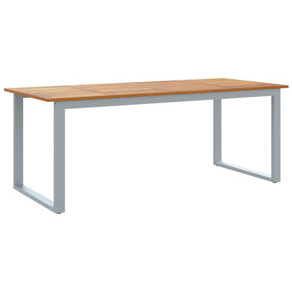 vidaXL Tuintafel met U-vormige poten 200x90x75 cm massief acaciahout